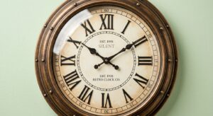 Stylish Indoor Outdoor Retro Wall Clock for Your Home