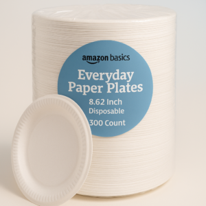 Amazon Basics Disposable Paper Plates for Easy Cleanup