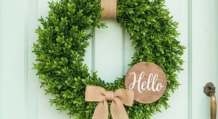 Top Boxwood Wreath for Home Decor – Year Round Use