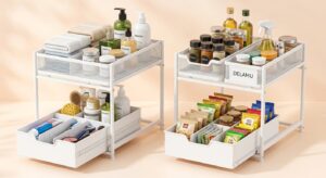 Delamu Bathroom Under Sink Organizers – Smart Storage Solution