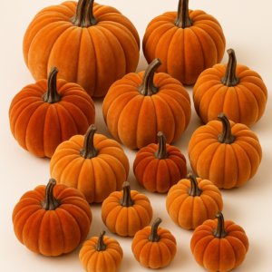 Diahom Artificial Velvet Pumpkins for Home Decor