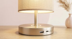 Dicoool Bedside Table Lamp – 3-Way Dimmable Touch Lamp