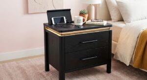 Quality Nightstand with Charging Station for Home