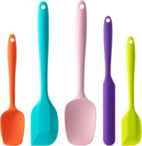 Silicone Spatula Set 5-Piece: Heat-Resistant Kitchen Tools