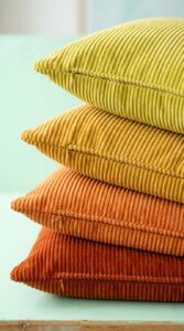 Corduroy Throw Pillow Covers Set of 4 for Couch