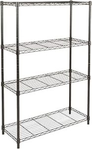 Amazon Basics 4-Shelf Adjustable Heavy Duty Steel Wire Rack Storage