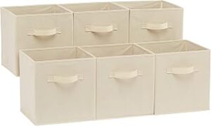 Amazon Basics Collapsible Fabric Storage Cubes Organizer with Handles