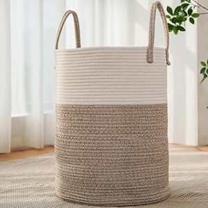 JMvicyroam 60L Cotton Rope Laundry Basket Hamper