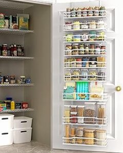 Moforoco White 9-Tier Over The Door Pantry Organizer