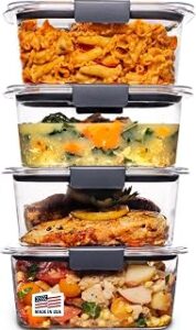 Rubbermaid Brilliance BPA Free Airtight Food Storage Containers
