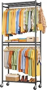 Sakugi Clothes Rack – 33.0″ x 12.2″ x 79.5″ Clothing Rack
