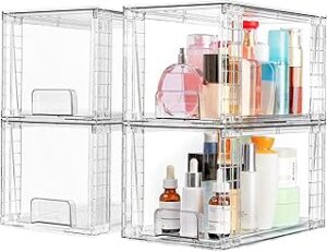 Vtopmart 4 Pack Large Stackable Storage Drawers
