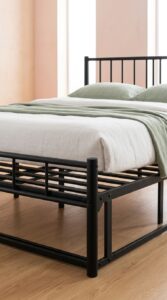 Queen Metal Bed Frame with Under-Bed Storage Space