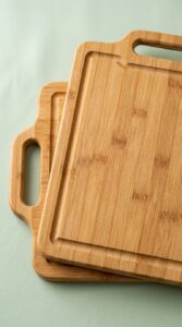 Bamboo Cutting Board Set with Juice Groove