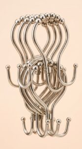 Titanker Shower Curtain Hooks: Rust-Resistant Metal Rings